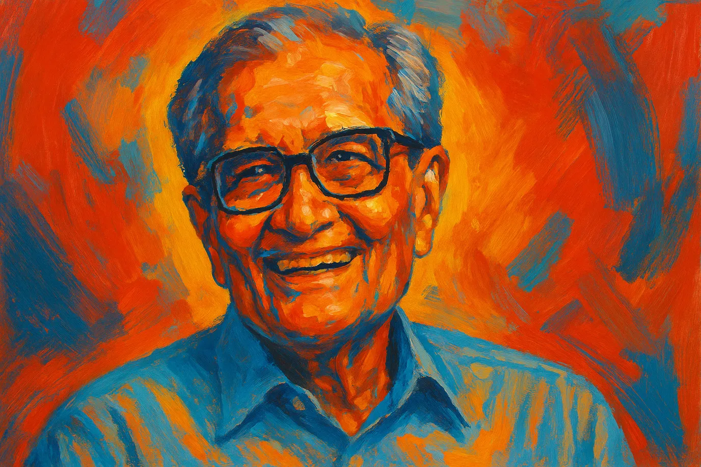 Image fictive d'Amartya Sen, philosophe et économiste indien, ne le représentant pas réellement