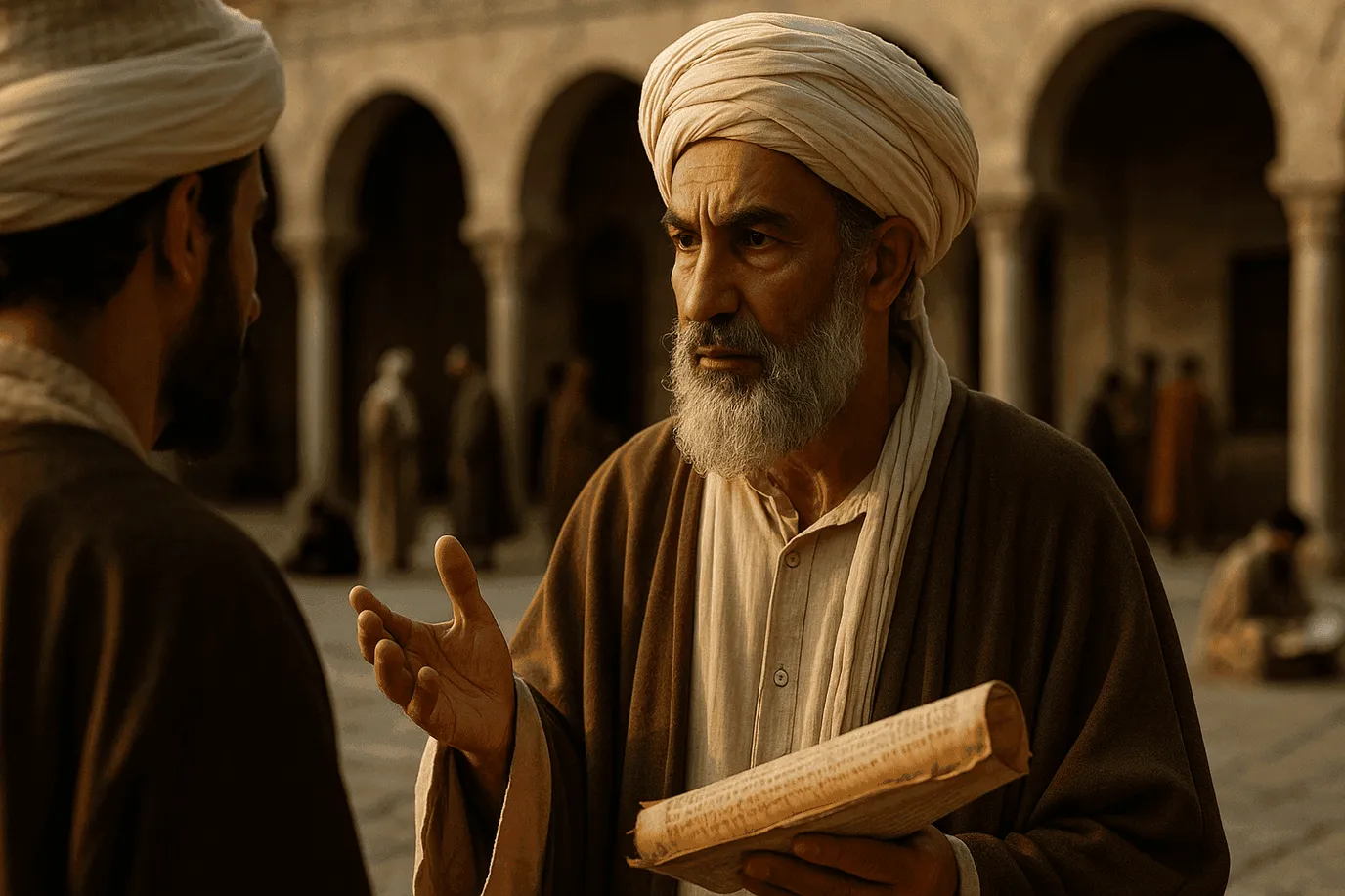 le philosophe averroes (image imaginaire)