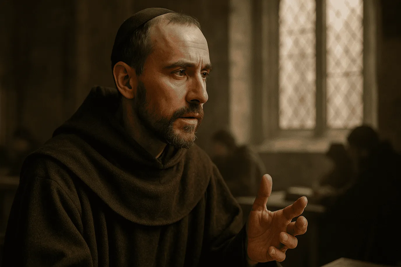 Représentation fictive et imaginaire de Bonaventure de Bagnoregio, ne constituant pas un portrait réel du théologien franciscain