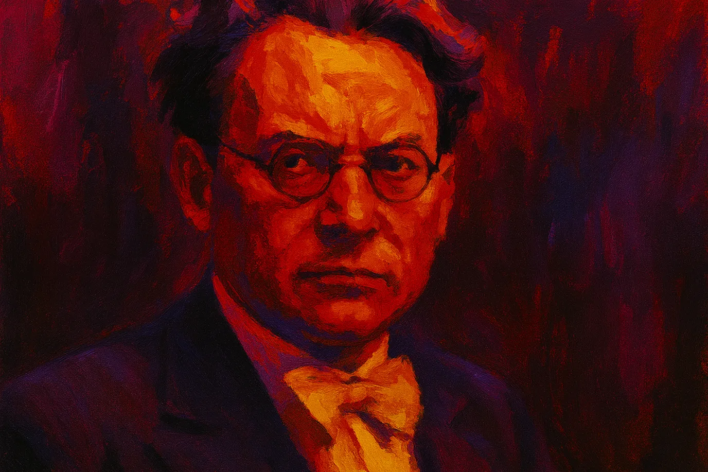 Image fictive représentant Hans Reichenbach dans un contexte académique ; cette illustration imaginaire ne représente pas le philosophe réel