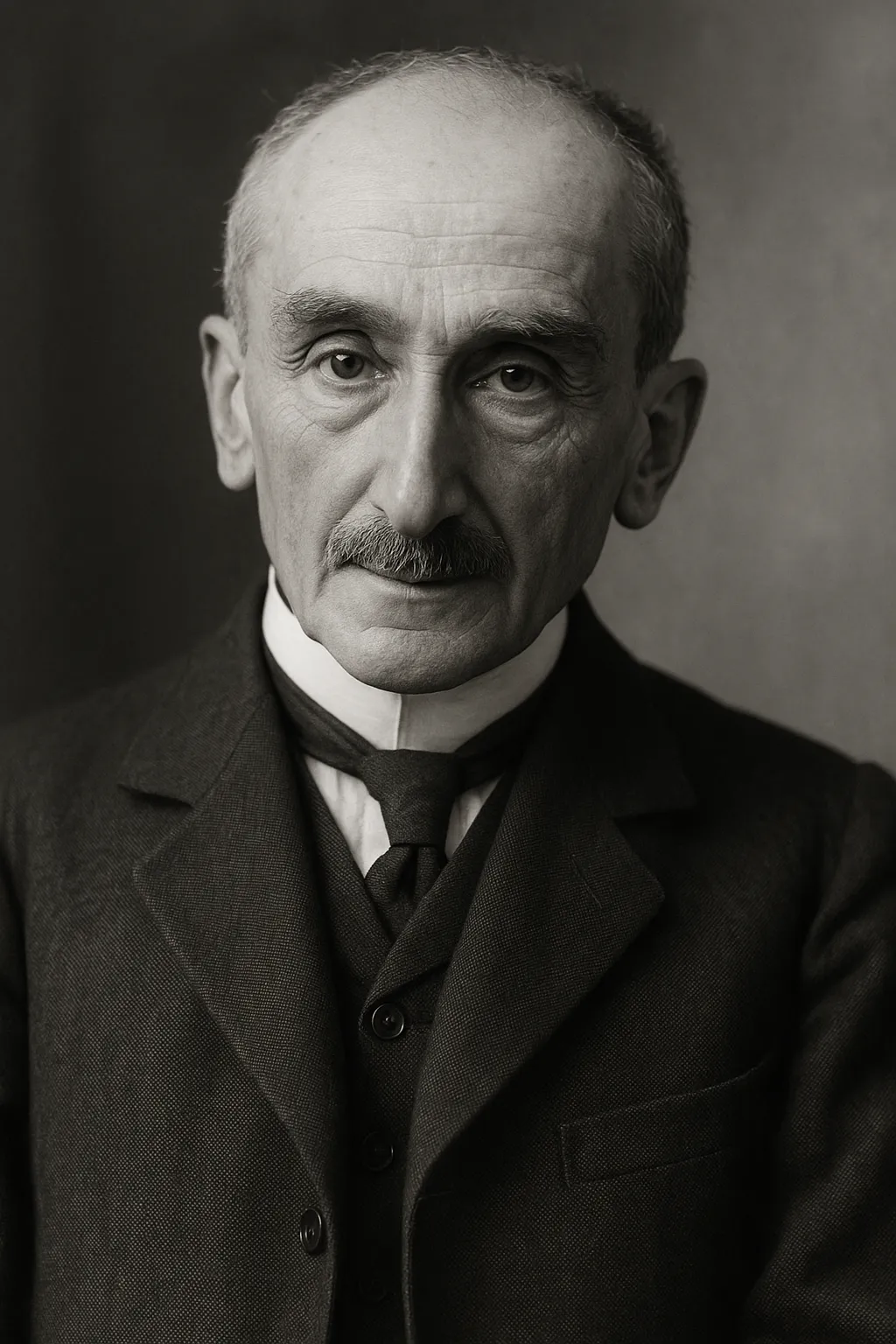 Portrait imaginaire d'Henri Bergson, philosophe français, penseur de la durée et de l'élan vital, prix Nobel de littérature