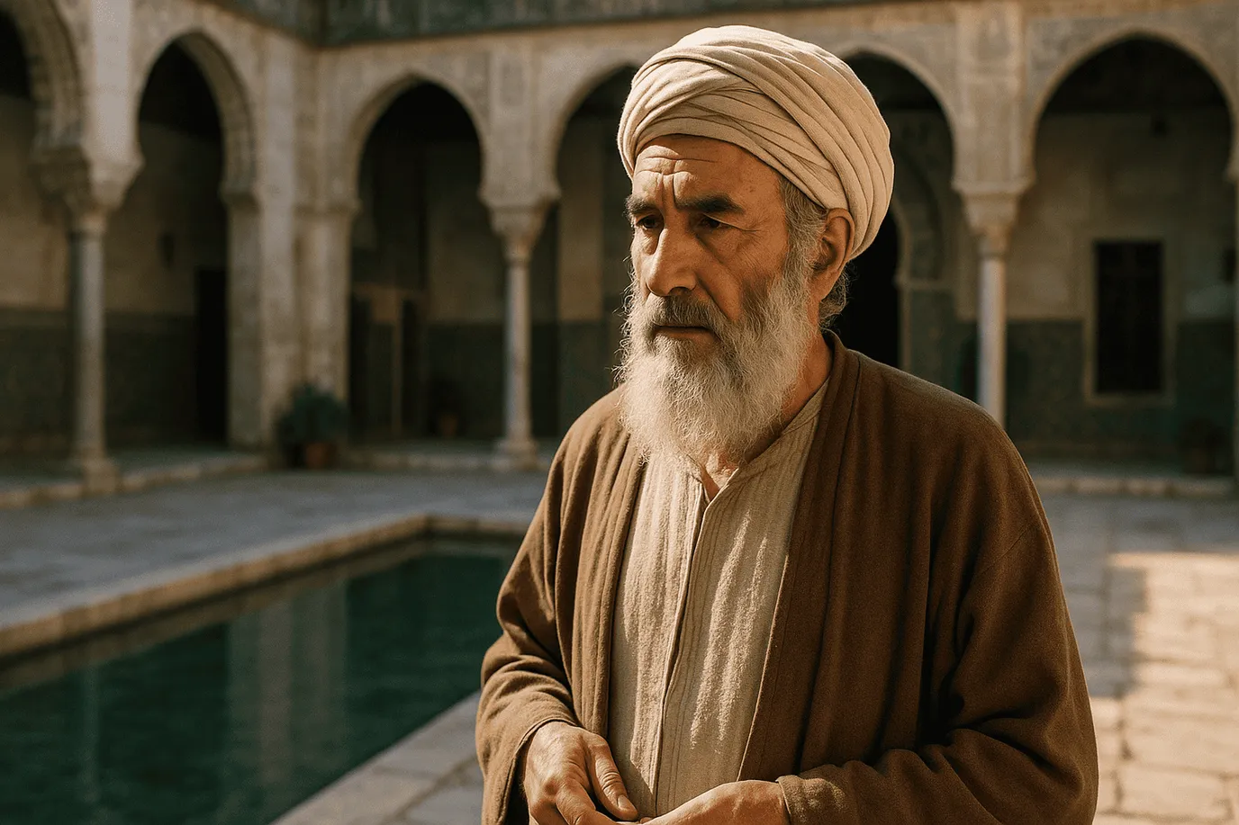 Image fictive et imaginaire d'Ibn 'Arabî, ne représentant pas le philosophe historique