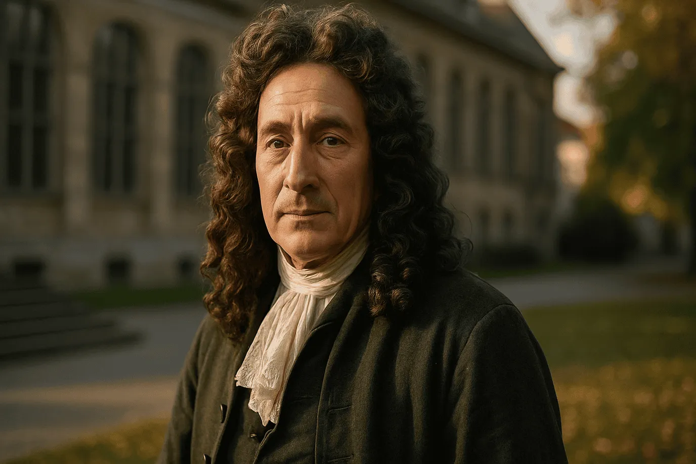 Image fictive et imaginaire de Jacques Bernoulli, mathématicien et philosophe suisse du XVIIᵉ siècle, ne représentant pas le personnage réel