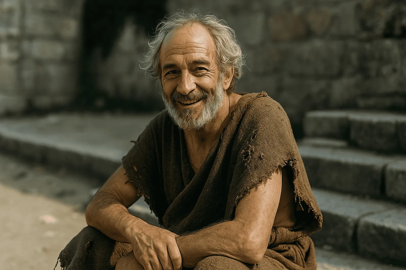 Image fictive et imaginaire de Monime de Syracuse, philosophe cynique, ne représentant pas le personnage historique réel