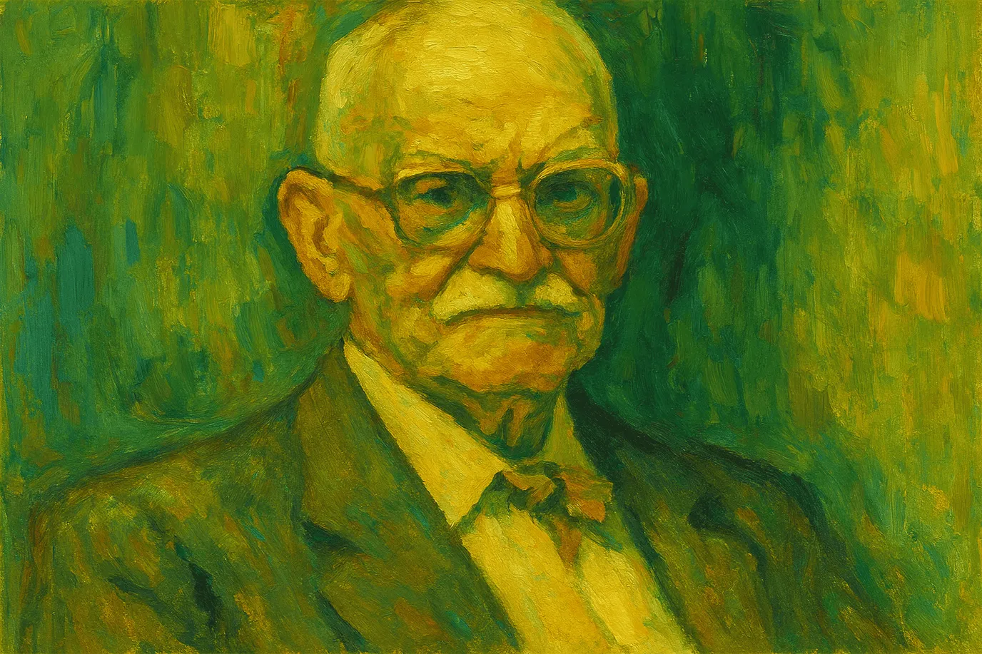 Image fictive et imaginaire de Paul Arthur Schilpp, ne représentant pas le philosophe réel