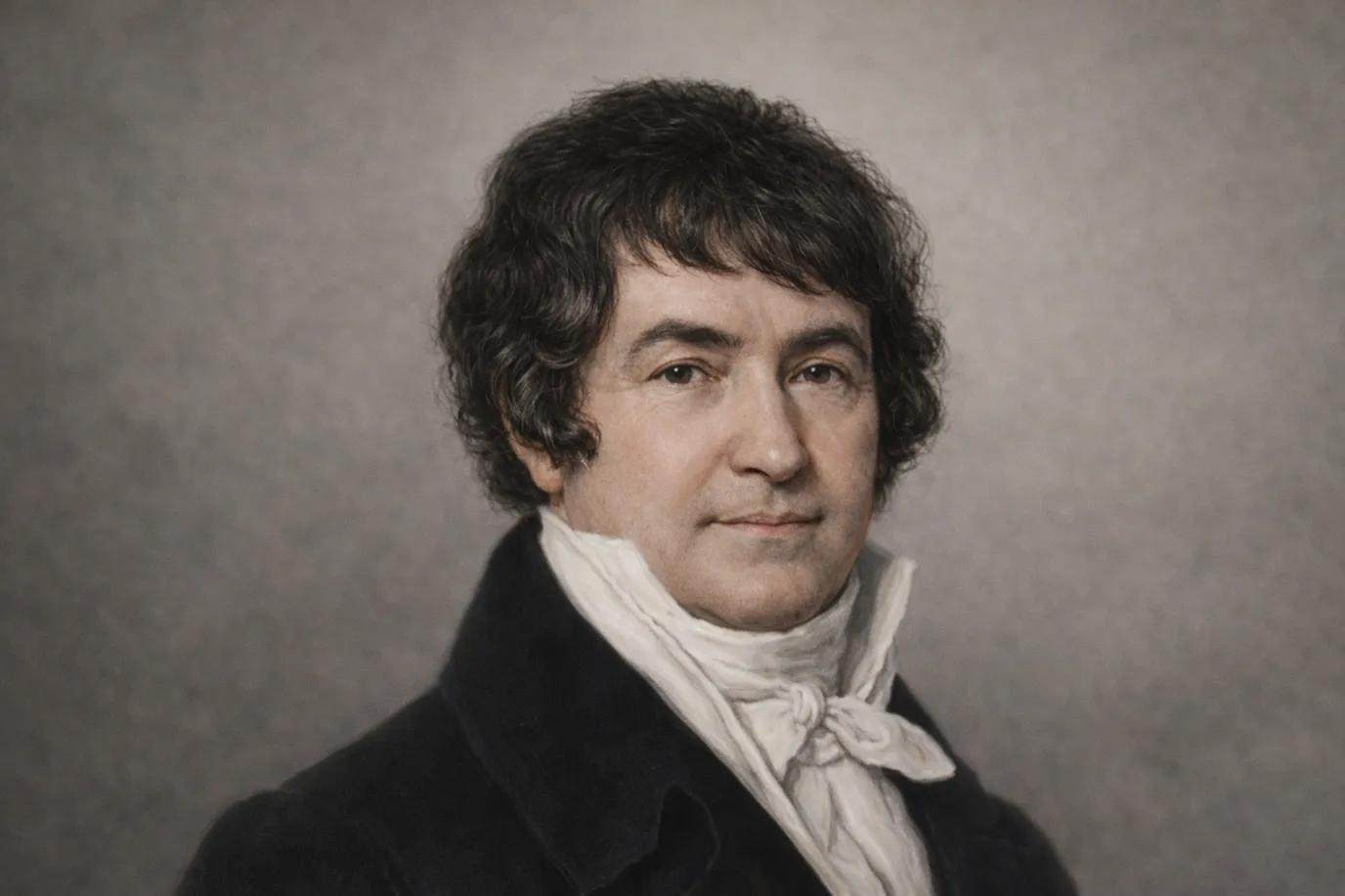 Image fictive représentant Pierre Laromiguière, philosophe français du tournant des Lumières, ne correspondant pas au portrait réel du personnage