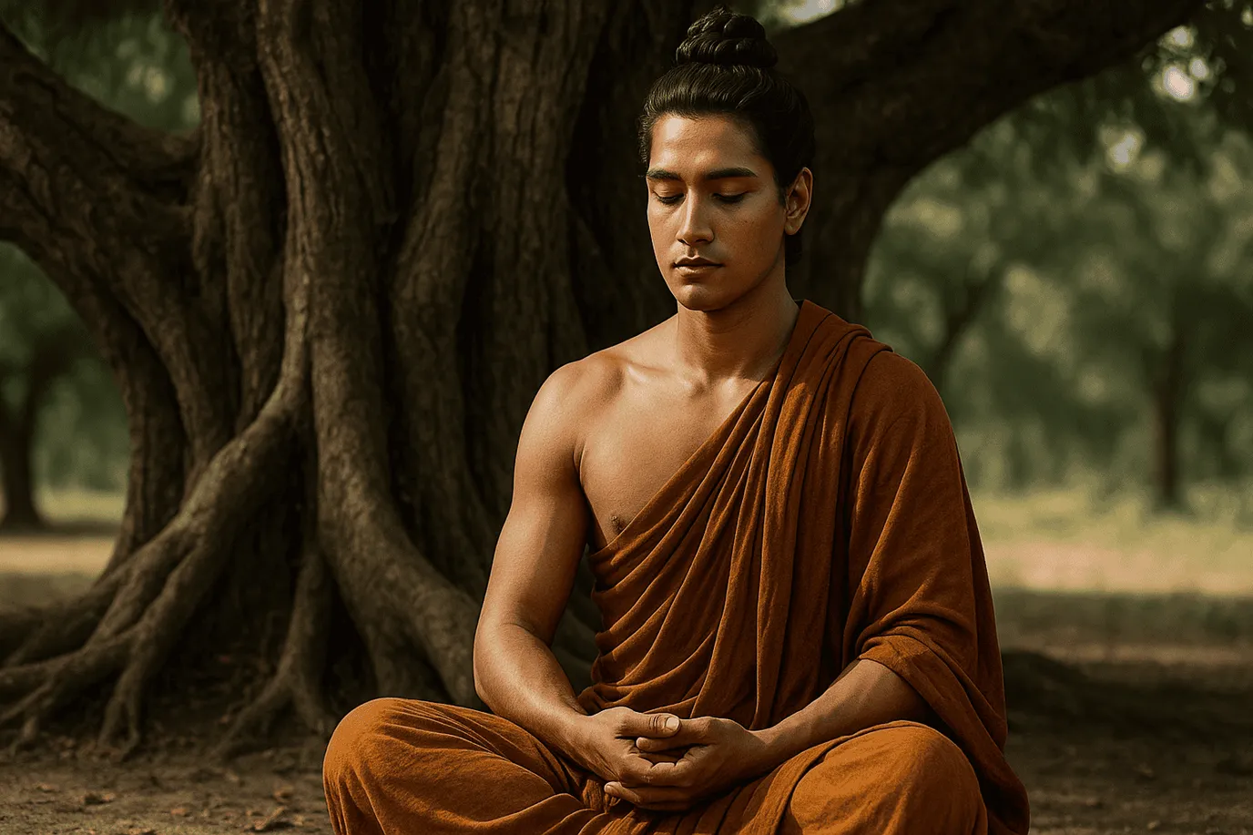 Image fictive imaginaire de Siddhārtha Gautama, qui ne représente pas le personnage historique réel