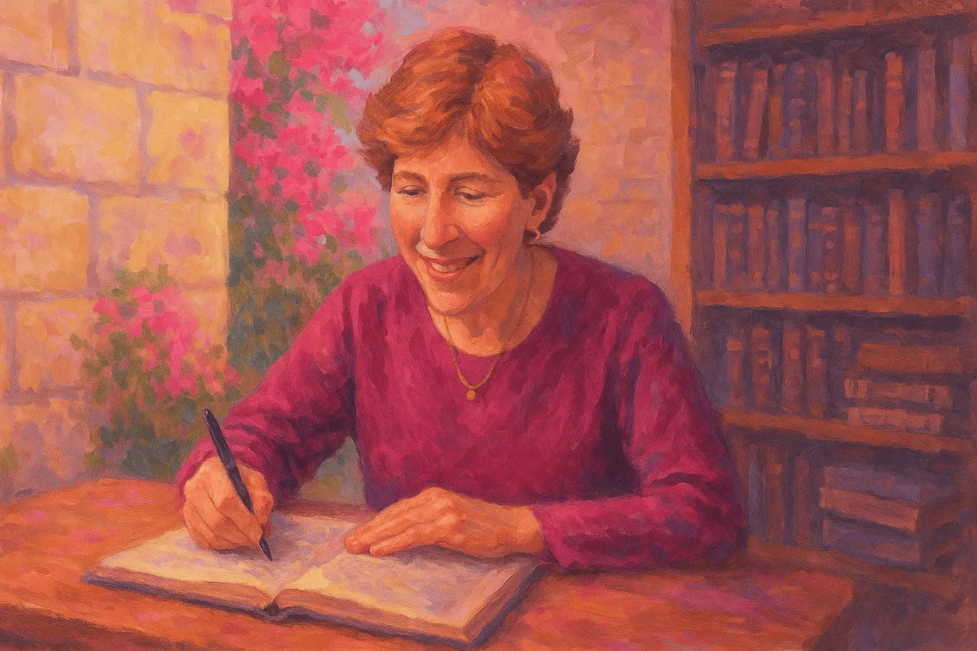 Image fictive de Susan Handelman, qui ne représente pas réellement la penseure contemporaine