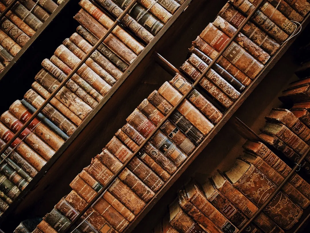 des rangées de livres